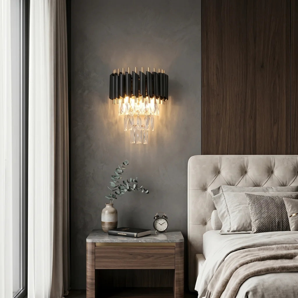 Modern wall sconce by YOOGEE for luxury bedroom and hallway decor