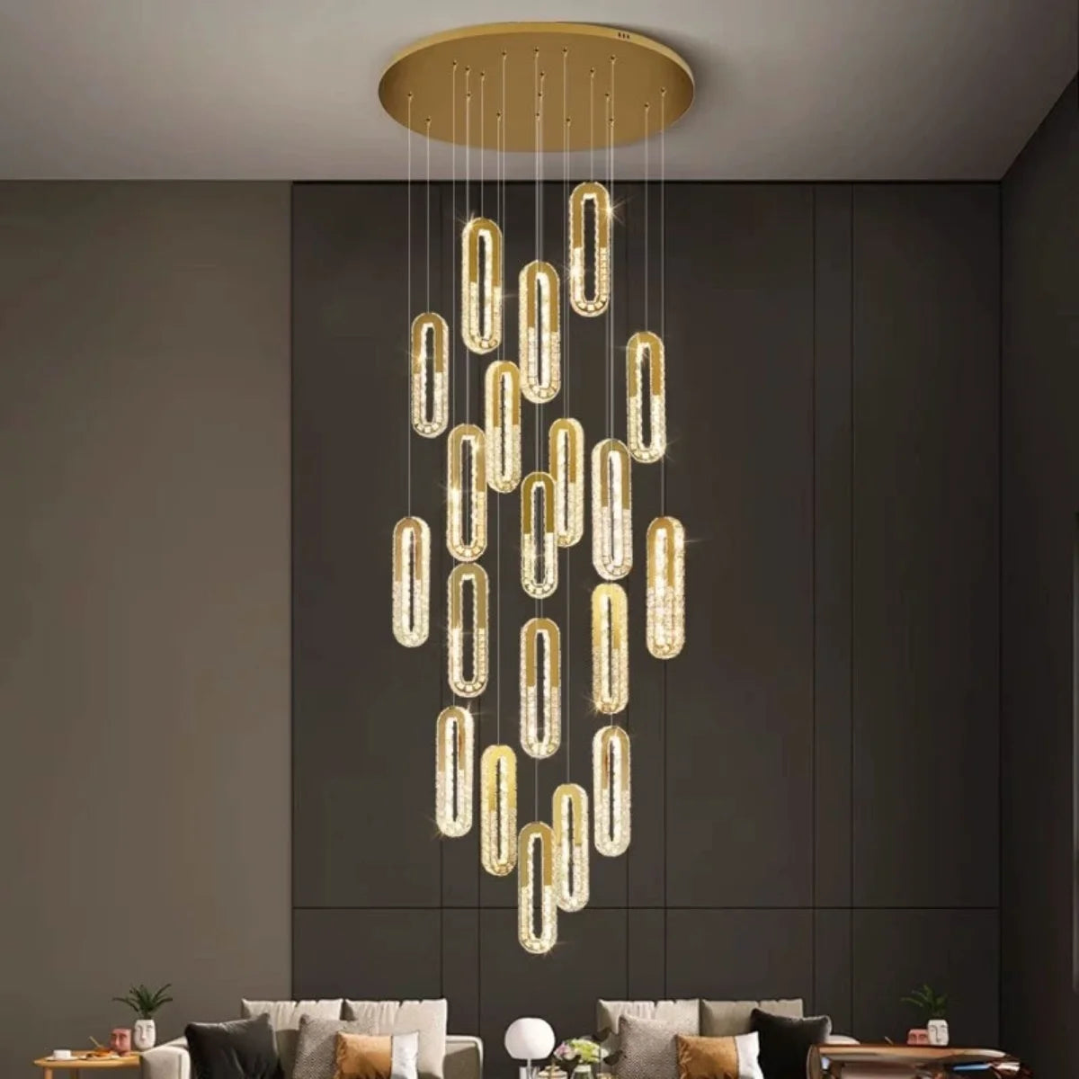 extra long chandelier for staircase​