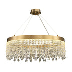 farmhouse chandelier with crystals