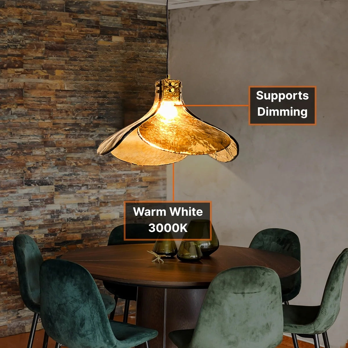 glass pendant light