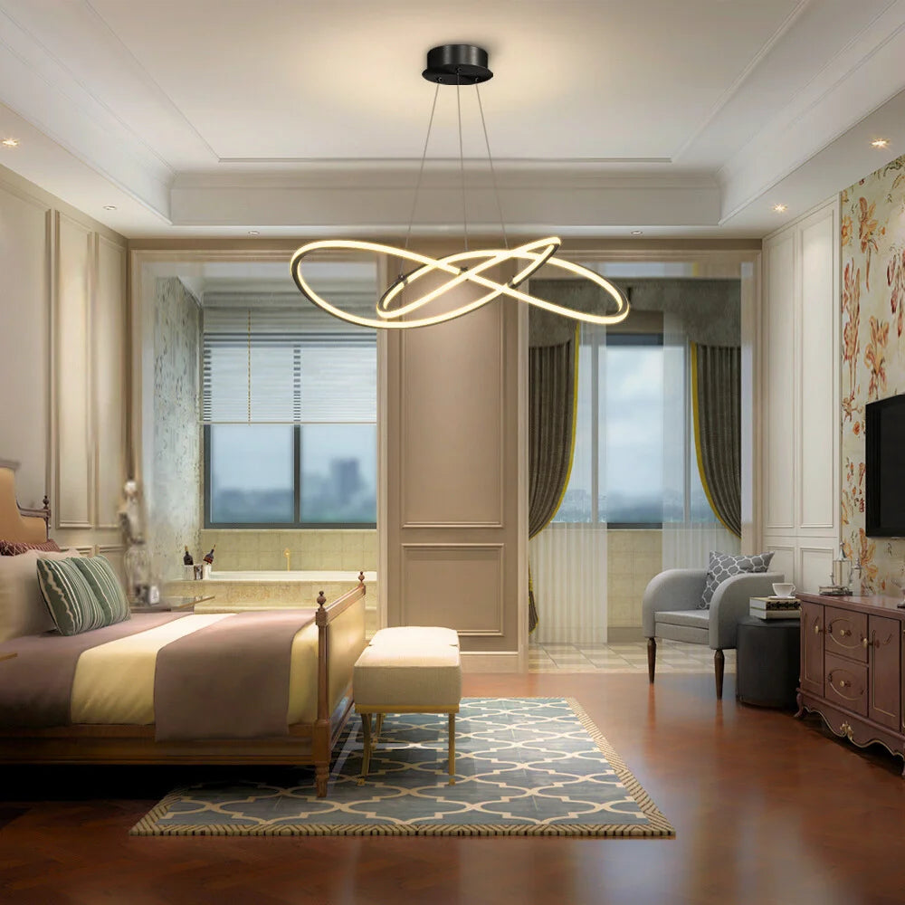 gold and black pendant light​