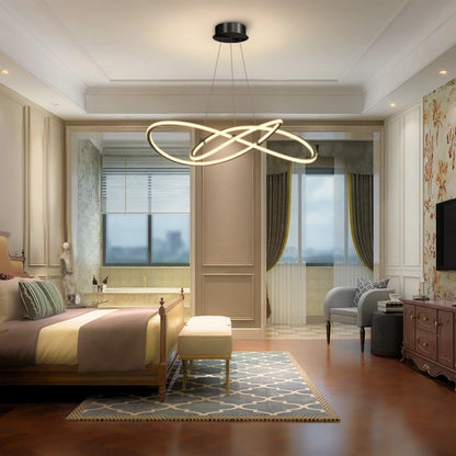gold and black pendant light​