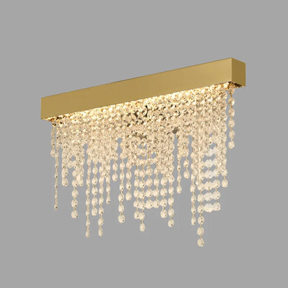 gold crystal wall lamp