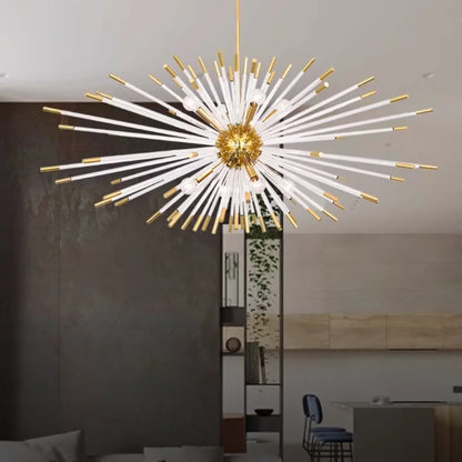 gold glass globe chandelier