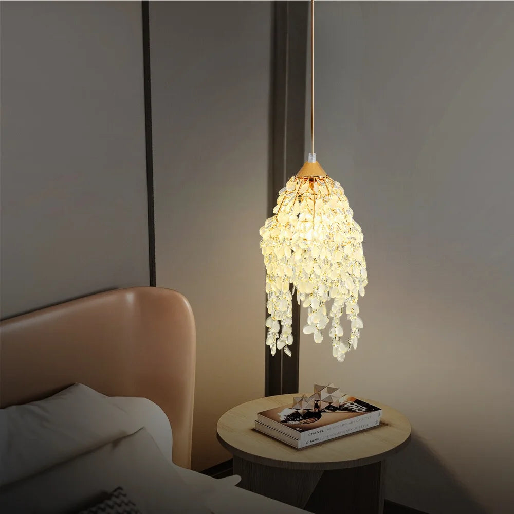 gold glass pendant light​