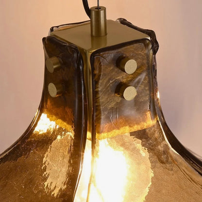 gold glass pendant light​
