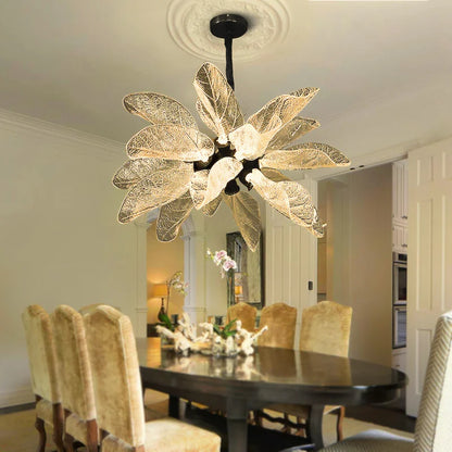 gold leaf pendant light