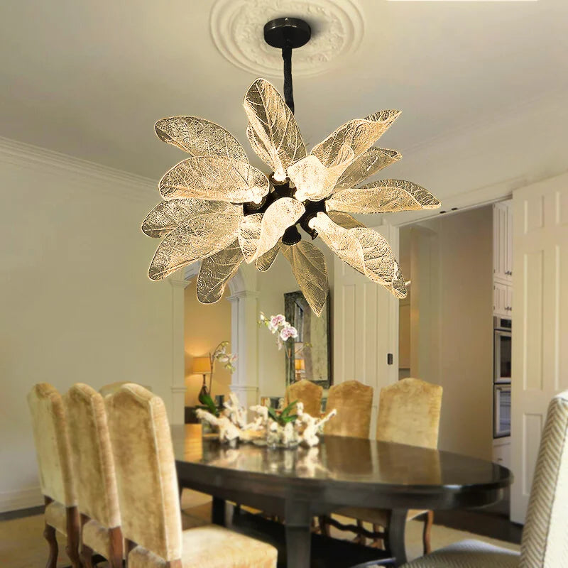 gold leaf pendant light