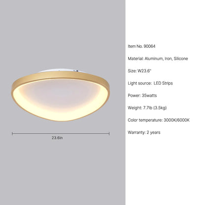 gold led ceiling light