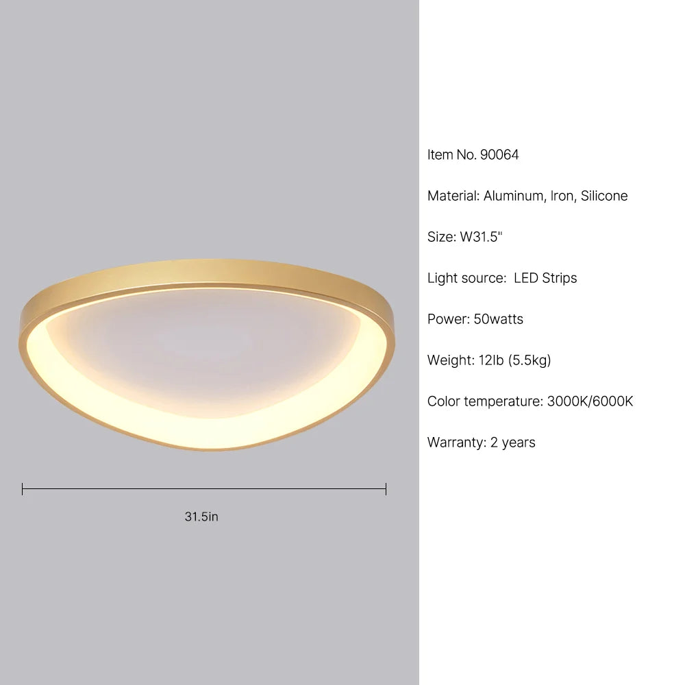 gold led ceiling light