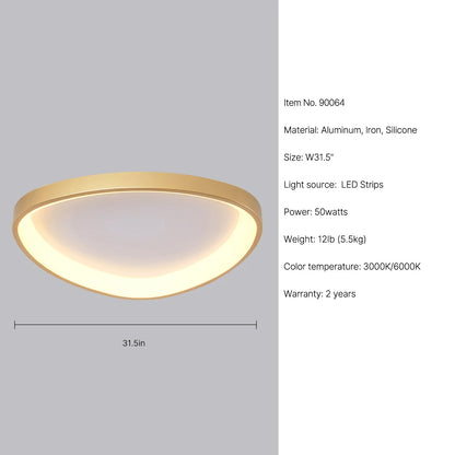 gold led ceiling light