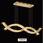 gold modern crystal chandelier