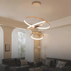Velo Modern Gold LED Ring Chandelier for Living Room & Dining Room