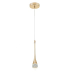 gold single light pendant light