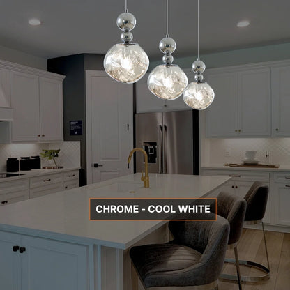 hanging glass ball light
