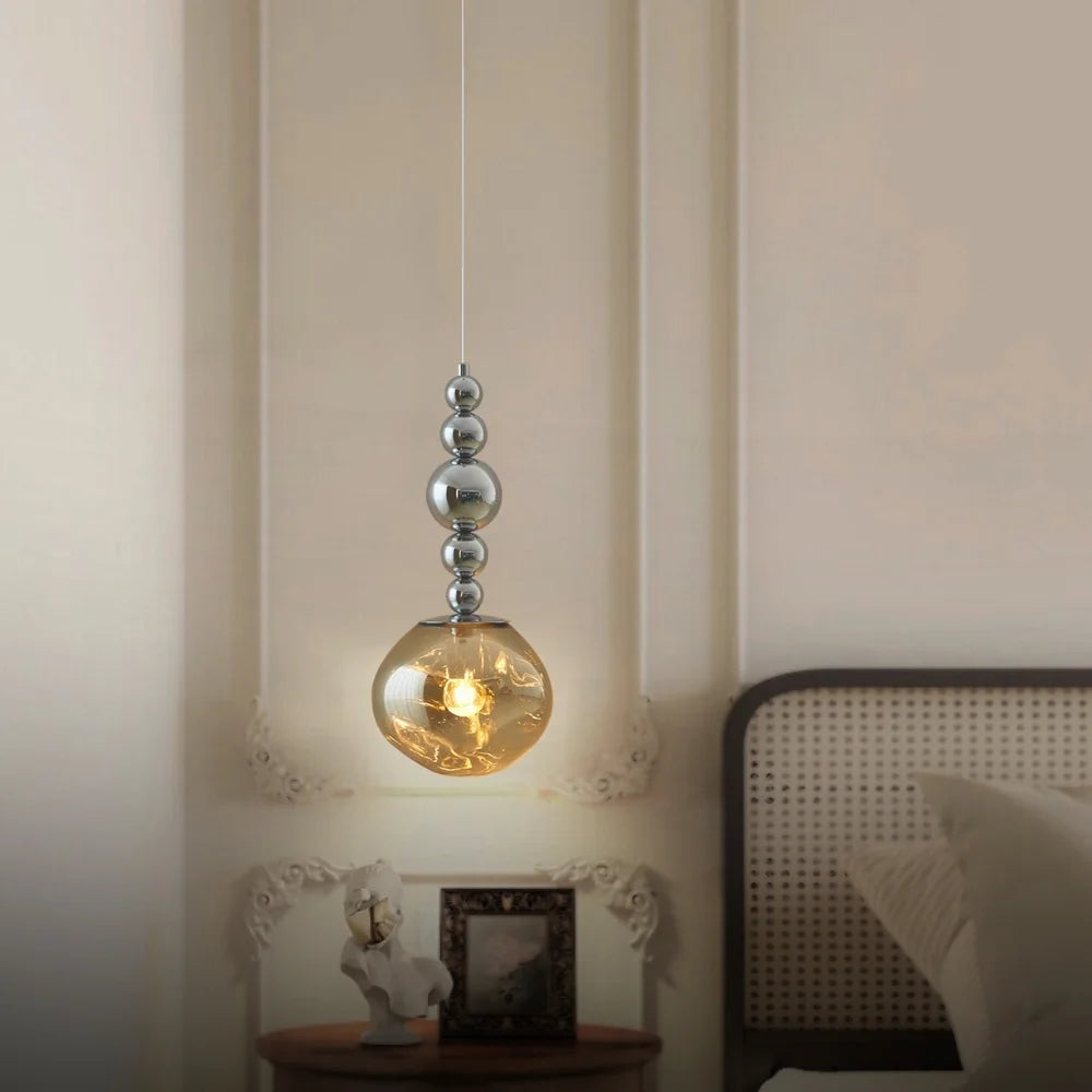 hanging glass ball light