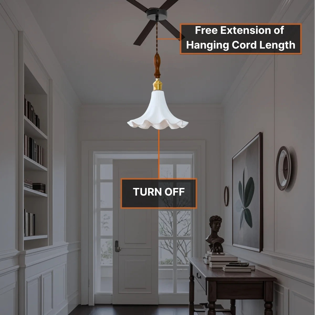 hanging lamp stained glass