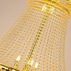 large gold crystal chandelier