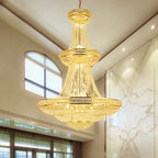 large gold foyer chandelier