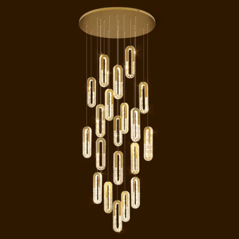 large luxury staircase chandelier 20 lights