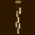 large luxury staircase chandelier 6 lights