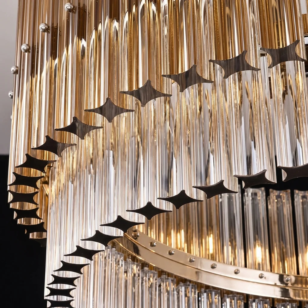 led chandelier modern kitchen
