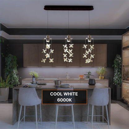 lights above dining table