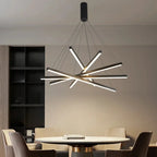 linear led chandelier for dining room