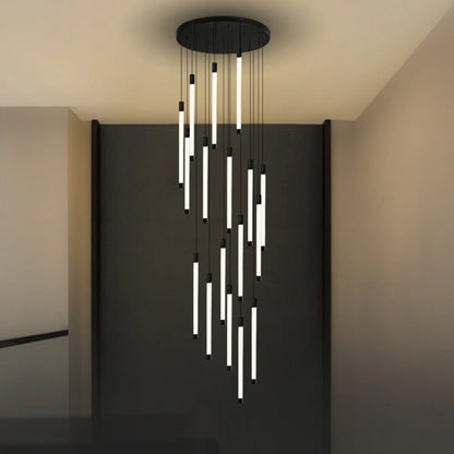 long chandelier for staircase