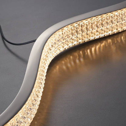 lsolde Pendant Light-Black Minimalist Wave Design Pendant Light for Dining
Room