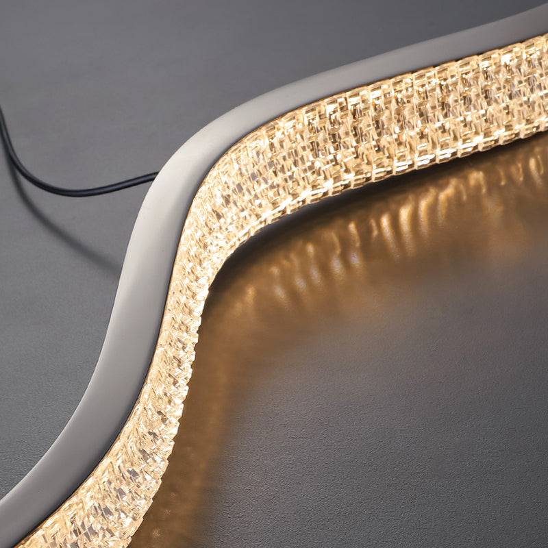 lsolde Pendant Light-Black Minimalist Wave Design Pendant Light for Dining
Room