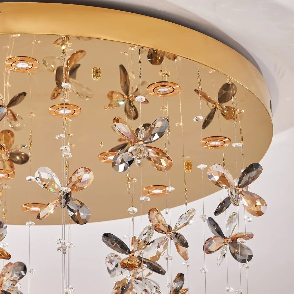 Luxury crystal chandelier by YOOGEE for statement entryway and dining room illumination