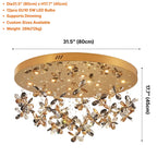 Lumix modern crystal ceiling chandelier for elegant American home interiors