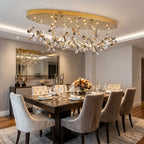 Lumix modern crystal ceiling chandelier for elegant American home interiors