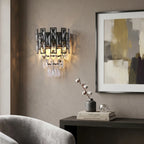 Contemporary black wall light by YOOGEE for sleek minimalist home interior decor