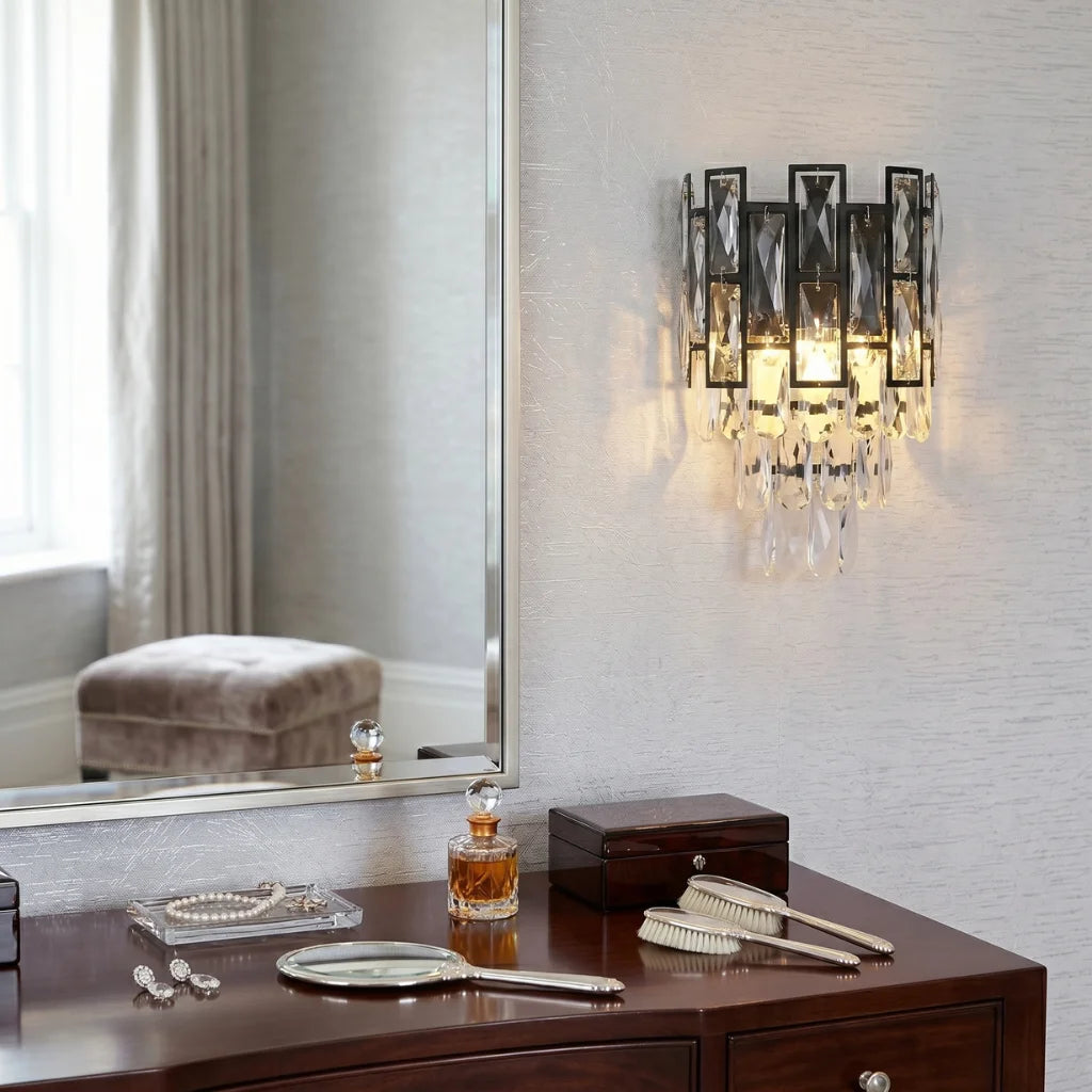 Contemporary black wall light by YOOGEE for sleek minimalist home interior decor