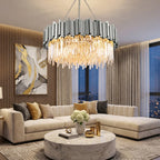 luxury chrome stainless steel chandelier