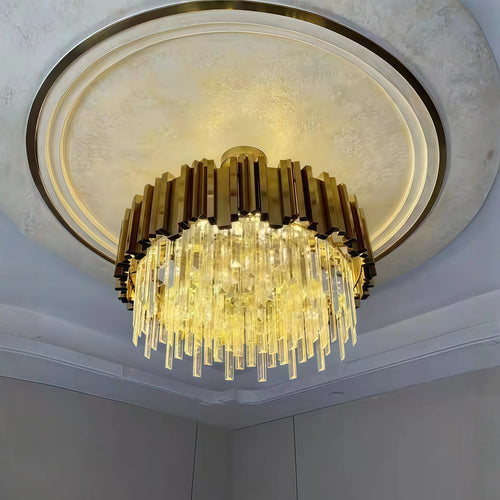 luxury gold stainless steel chandelier