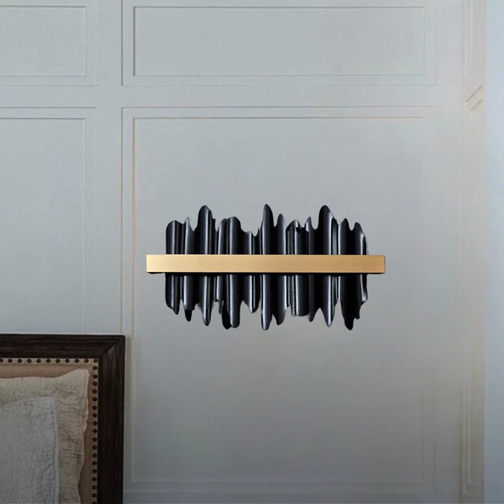 matte black LED wall light