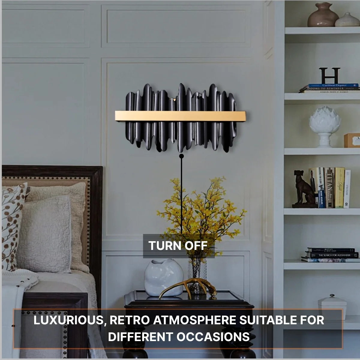 matte black LED wall light
