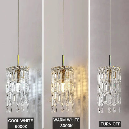 mini gold crystal chandelier