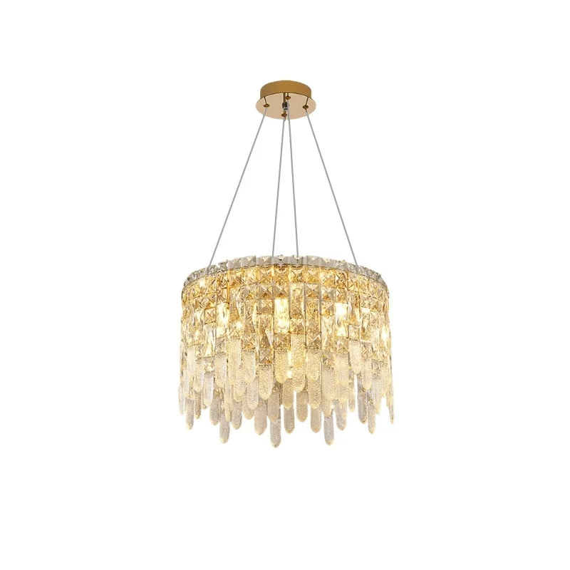 mini gold crystal chandelier for room