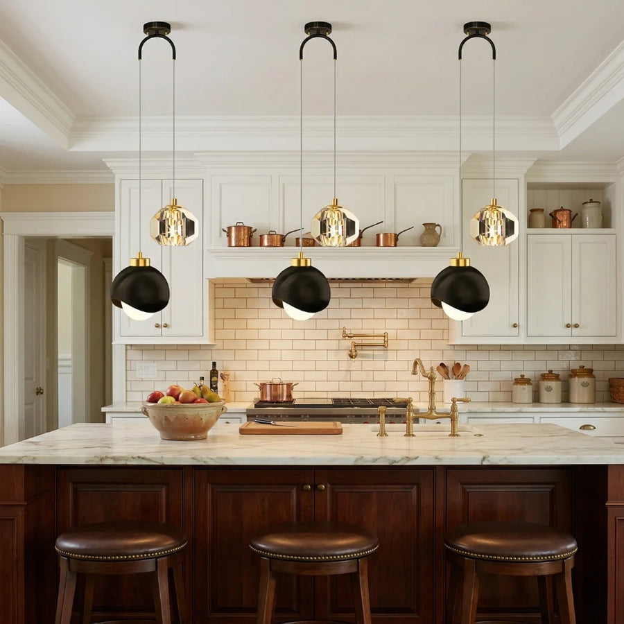 Arvo Modern Crystal Mini Pendant Light for Bedroom & Dining Room