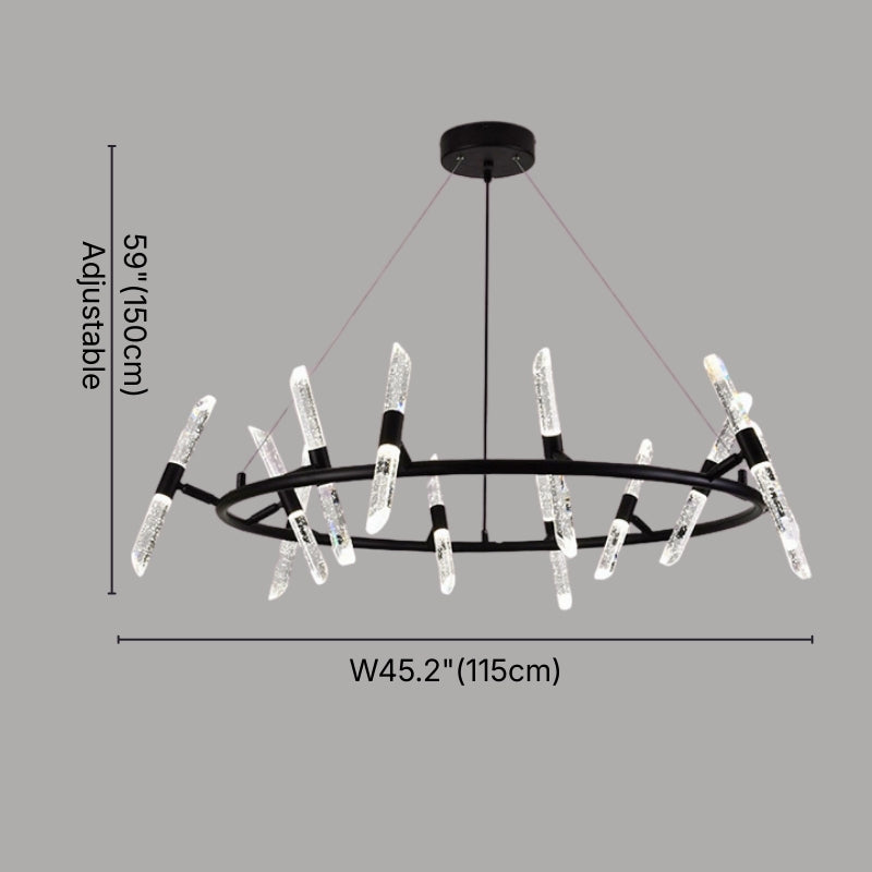 modern black chandelier