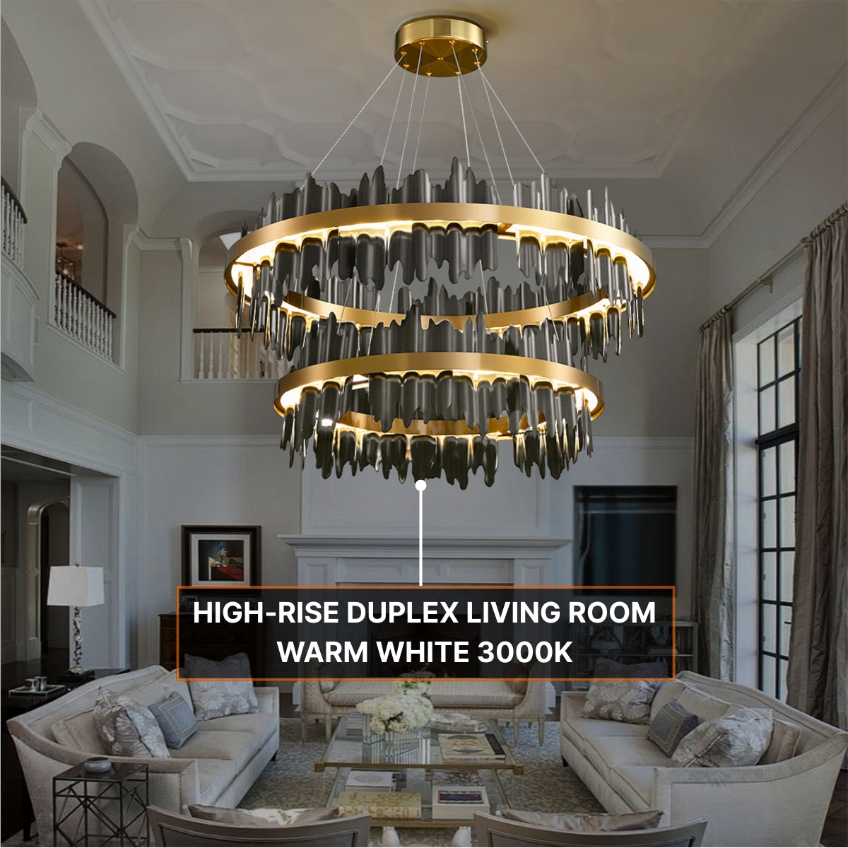 modern black chandelier