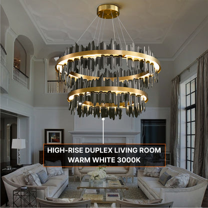 modern black chandelier