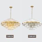 modern chandelier crystal