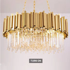 modern crystal chandelier for bedroom gold