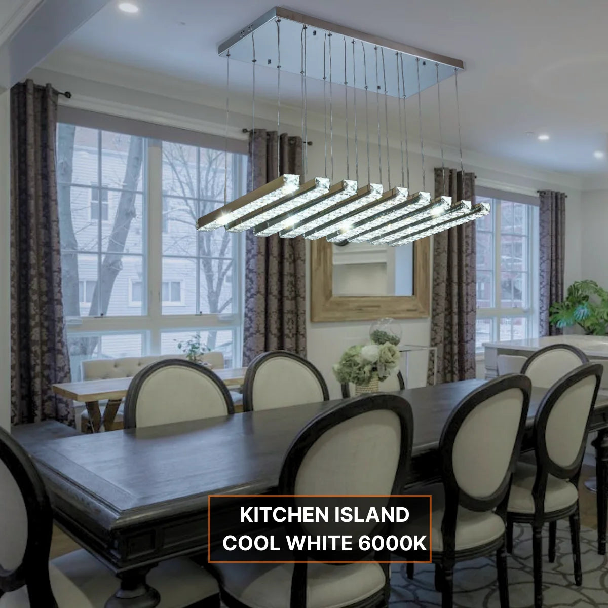 modern crystal pendant lighting
