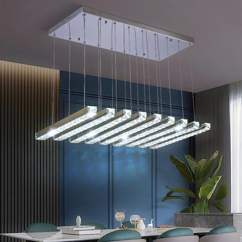 modern crystal pendant lighting